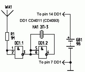 Hidden wire detector circuit diagram