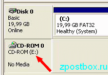 New drive letter is assigned to the CD-ROM drive