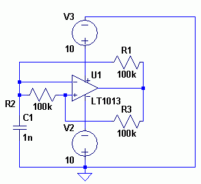 The completed schematic in the circuit simulator LTspice