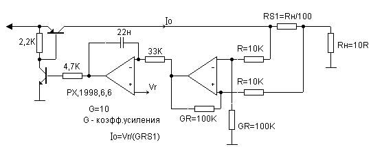 Current source controlled by voltage circuit diagram