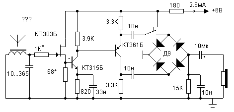 MW receiver circuit diagram
