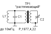 Changing band of variable capacitor by transformer