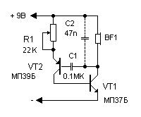 RL - oscillator with capacitor
