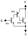 Powerful compound transistor